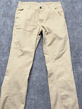 Kavu Pants Mens 34x32 Khaki Straight Leg 100% Cotton Outdoor Casual Hiking